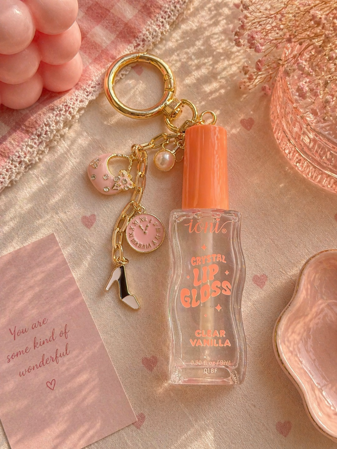 Pink Luxe Lip Gloss Charm 🩷