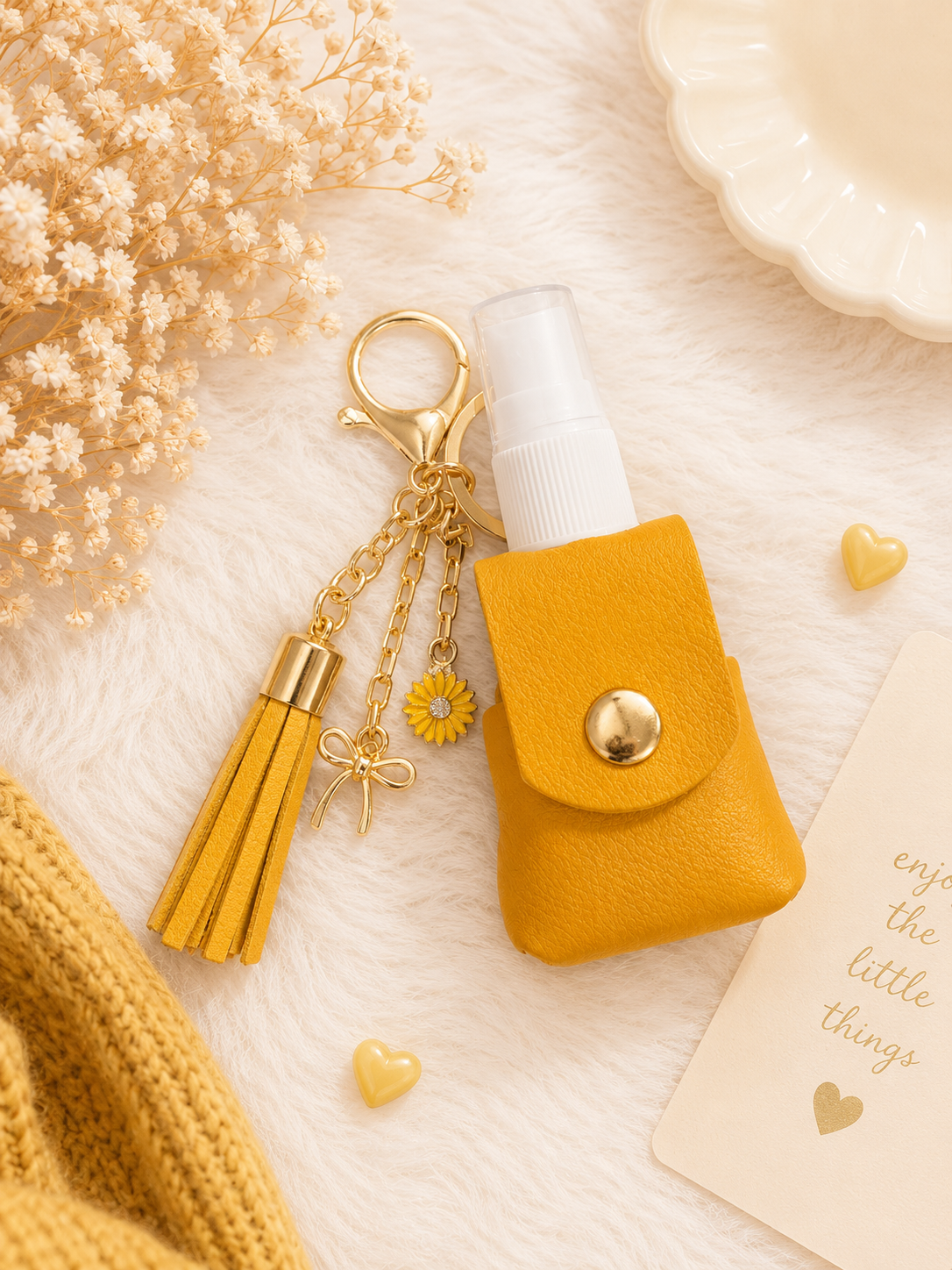 Sunshine Daisy Hand Sanitizer Charm 🌼